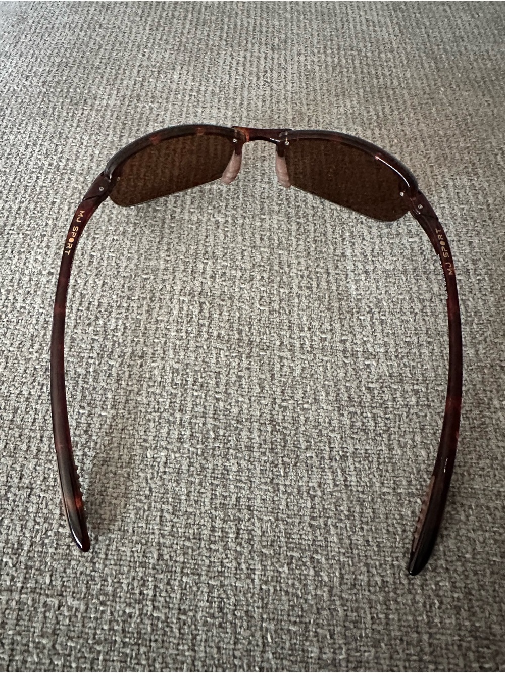 Maui Jim Sport Sunglasses (Brown Tortoise Rimless with Brown Lenses) - Picture 7 of 11